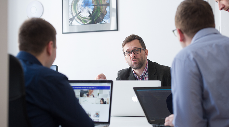An Alterset project discussion in the Belgrade office