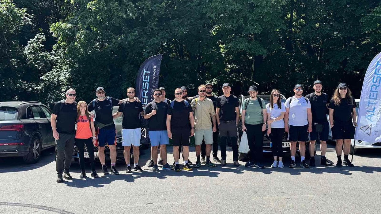 The Alterset team on the slopes of Fruška Gora